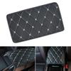 Universal Car Armrest Cover Pad Center Console Box Cushion Mat Black-White Line
