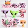 5/10PCS Random Animal Standing LPS Toy Short Hair Cat Collie Dachshund Spaniel Great Dane Action Figures Pet Shop