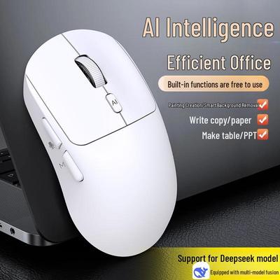 AI Voice-Controlled V18 Mouse: Three Modes for Translation, Speech-to-Text, and Wireless Control
