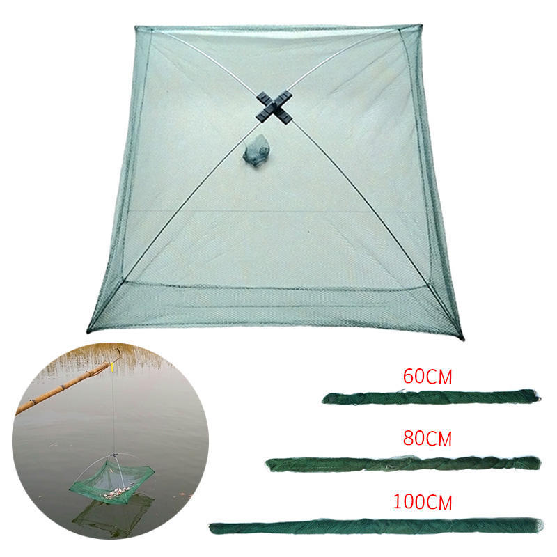 Folding Fishing Net Umbrella Crab Trap Bait Casting Bait Dip Nylon Fishing Net Throwing Crab Fishing Accessories