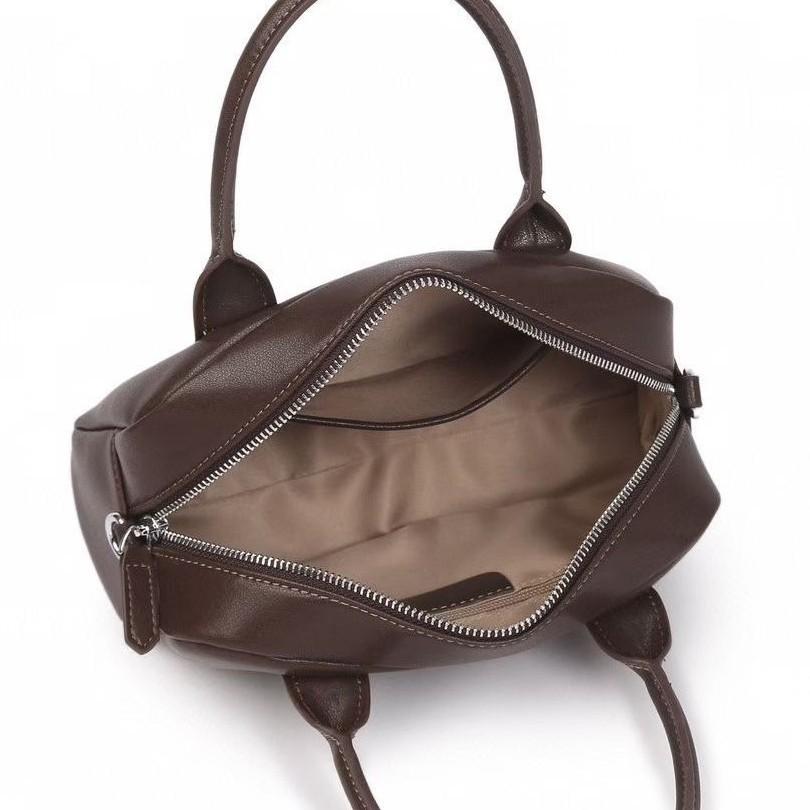 Leather women's bags autumn and winter new retro handbags women's large-capacity shoulder bags fashionable commuter messenger bags