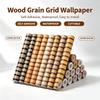 45cm*10m Autoadesivo PVC Impermeabile Peel & Stick Pannelli Rigati 3D Carta da Parati Effetto Legno Pareti Accento Arredamento Ristrutturazione Casa