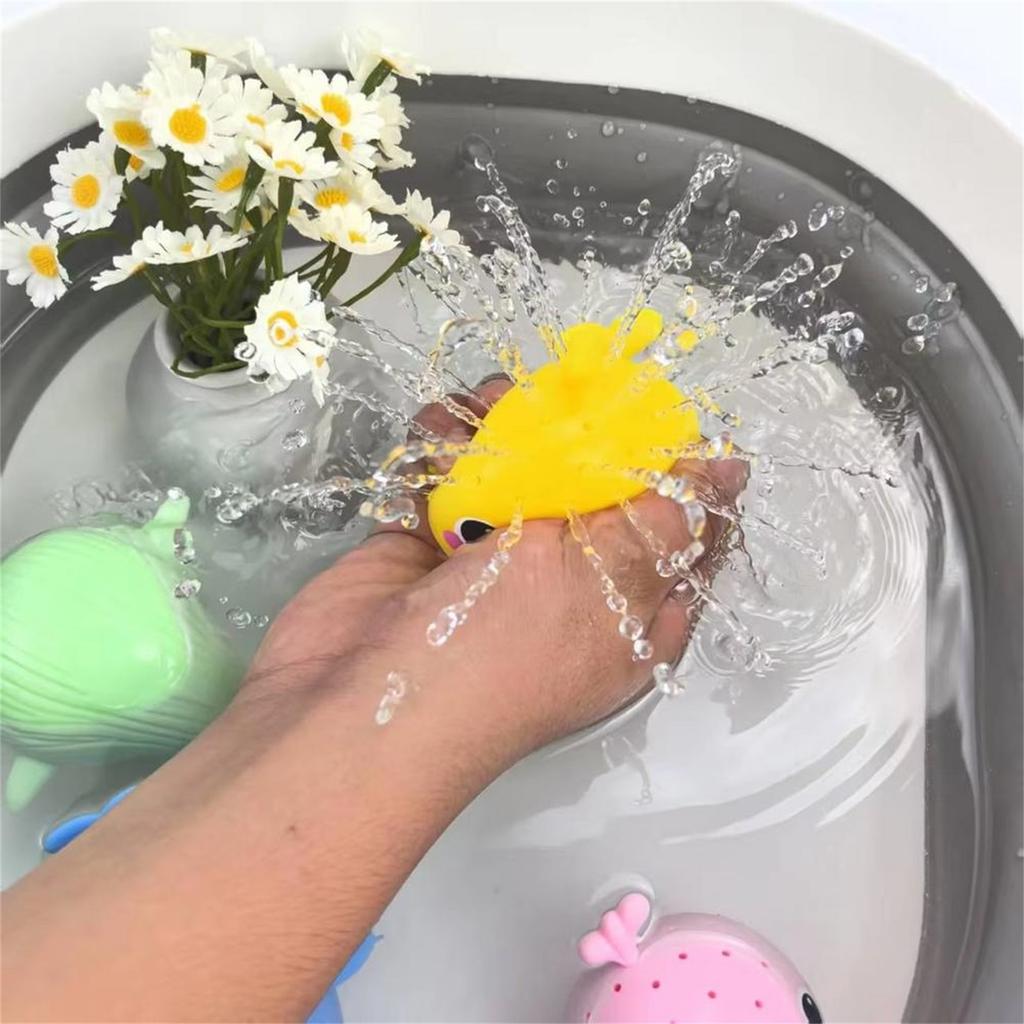 Absorbent Whale Squeezable Sponge - Children's Bathing, Water Play, Stress Relief, Outdoor Parent-Child Interactive Toy (random Color)