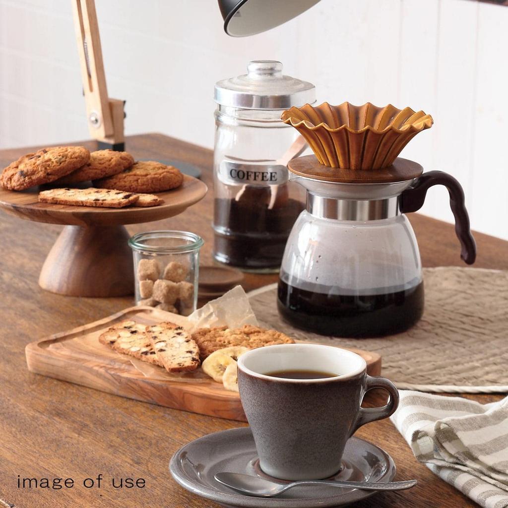 Koyotoki Kaffeefilter Keramik Stilvoll Ca.. 13cm Durchmesser Café Coffee Shop Kaffeefilter Utensil Flare Reinweiß Hergestellt in Japan 19700358