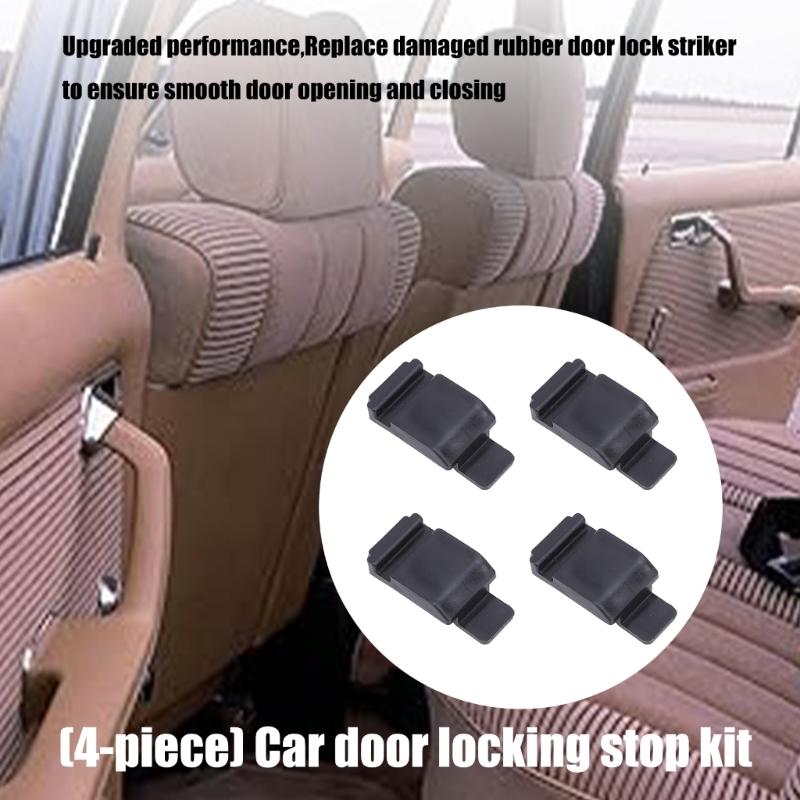 ABS Vehicle Door Latches Protector Reinforcement Kit Eliminates Squeaks Ensures Quiet Operation Pack Of 4 For W123 W126
