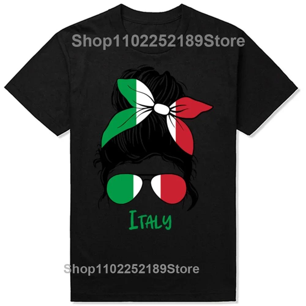 Funny Italy Flag T Shirts Summer Graphic Cotton Streetwear Short Sleeve Heart Italian Flag Birthday Gifts T-shirt Mens Clothes
