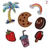 Cartoon Fabric Stickers DIY Clothing Accessory Fabric Stickers Embroidery Sew Iron On Patch Badge Bag Clothes Fabric Applique