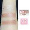 Cezanne Lighting Up Eyeshadow 02 Petal Pink 1.7g Easy-to-create delicate gradient sheer three-color