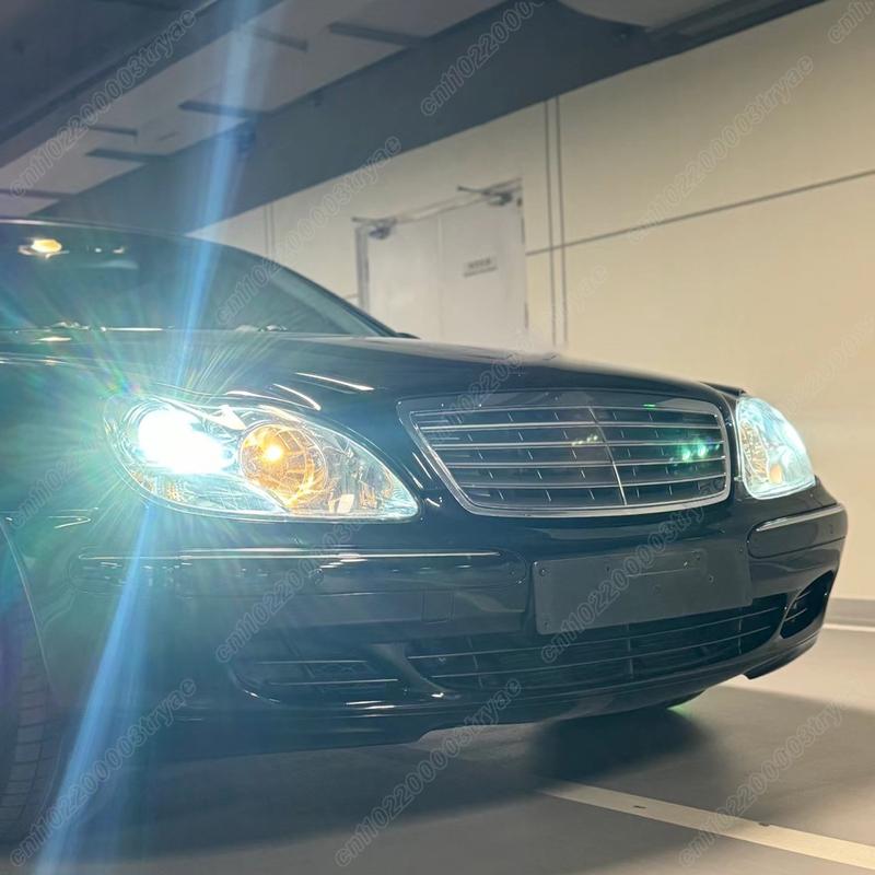 For Mercedes-Benz W220 S600 S500 S350 S280 1998 1999 2000 2001 2002 2003 2004 2005 Transparent Protective Cover for Headlights