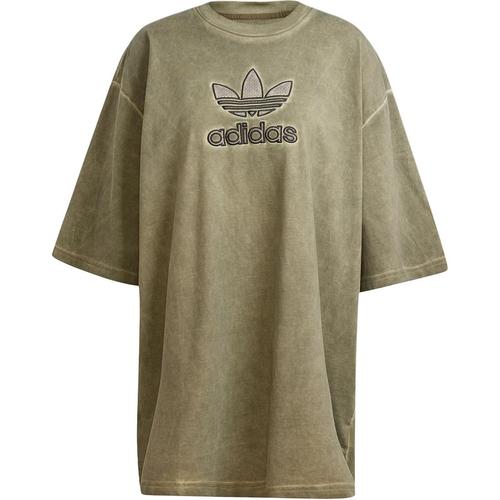 Adidas Originals Adilenium Season 2 Washed Oversized Trefoil Tee Gender Neutral L оливковое зеленый