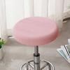 Solid Color Round Chair Cover Thickened Stool Cushion Cover Soft Bar Stool Cover