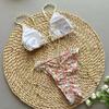 Flower Printed Floral Two-pieces Bikini set Bikini Female Swimsuit Women Swimwear Scrunch Butt Bathing Suit Bather 2026