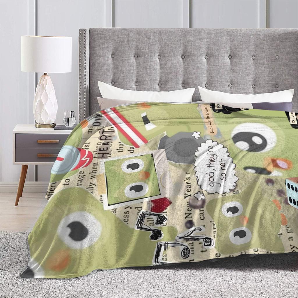 Duolingos Owl Duo Blanket  Airplane Travel Flannel Bedding Throws For Home Decor Warm Soft Custom Quality Bedspread Gift Idea