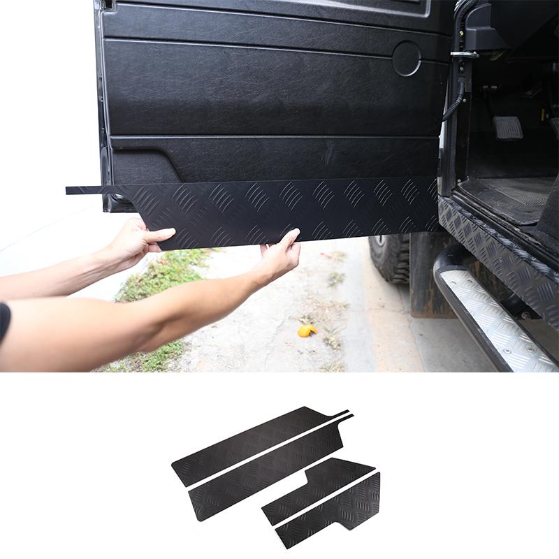 For Land Rover Defender 90 110 130 2004-19 Aluminum Alloy Car Rear Trunk Side Window Glass Frame Cover Trim Sticker Accessories