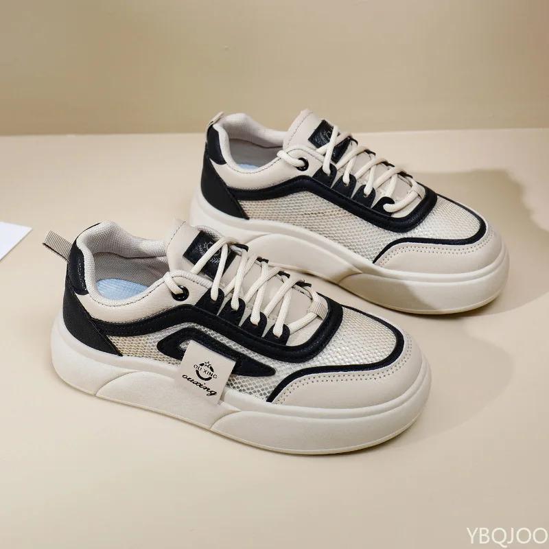 Summer New thick soled Shoes Women's lightweight breathable shoe Fashion comfortable mesh shoes Casual ladies loafers Mujer