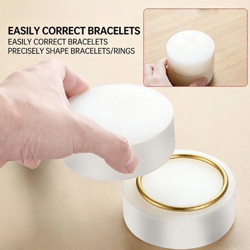 Nylon Jewelry Bangle Shape Correction Tool for Ring and Bracelet Reshaping Smooth Surfaces Repair Tool 84x84x28mm