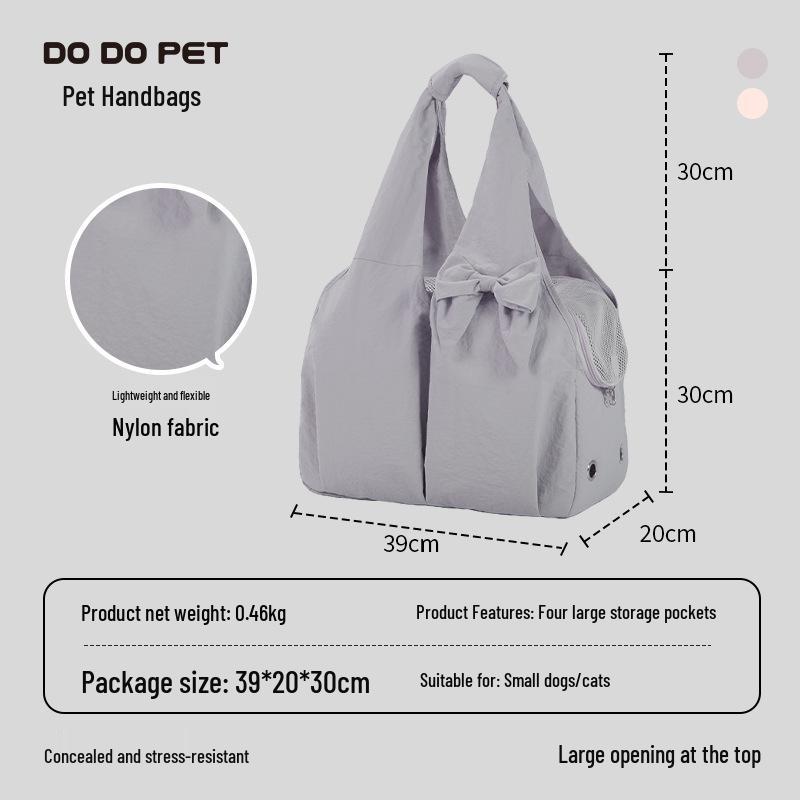 DODOPET Portable Pet Carrier: Summer Cat Handbag & Small Dog Shoulder Bag with Large Capacity