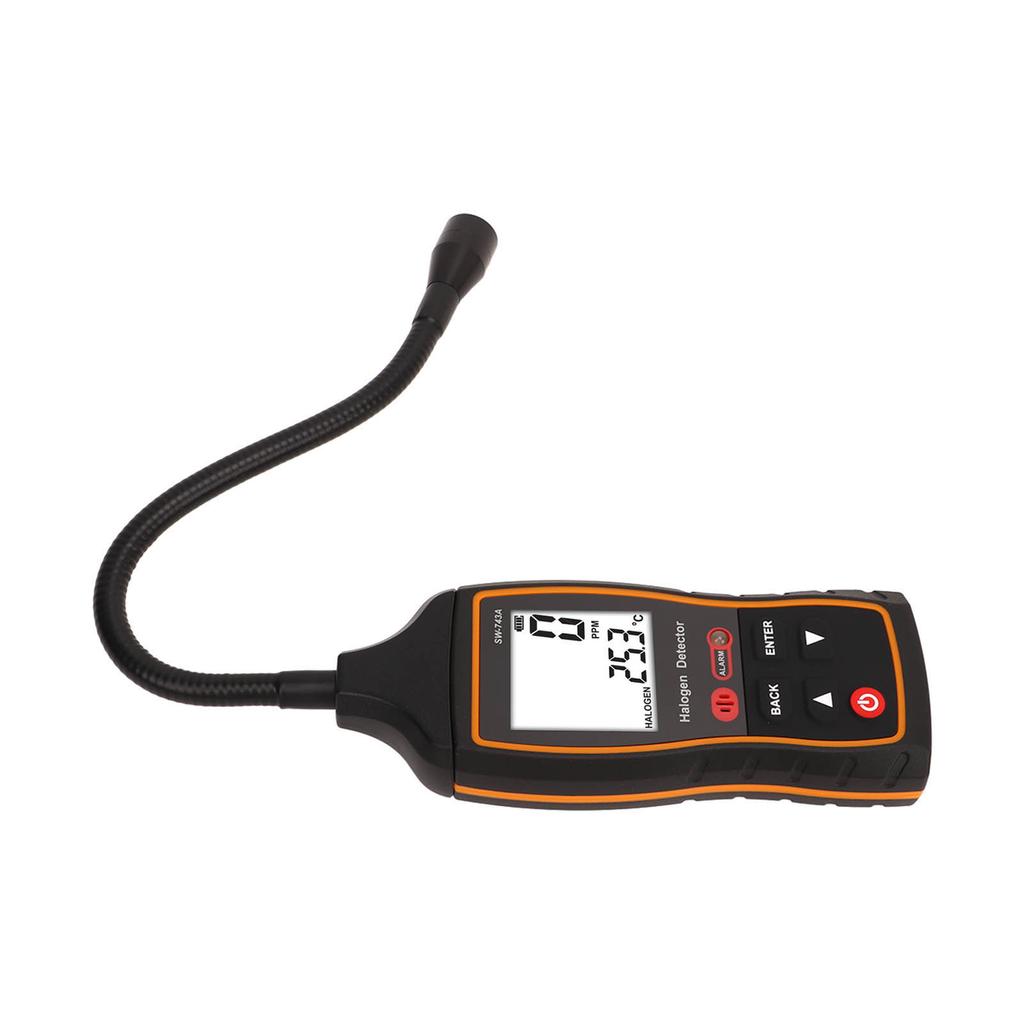 Halogen Gas Detector 0 To 1000PPM Sound Light Vibration Alarm Digital Air Conditioning Refrigerant Freon Leakage Tester