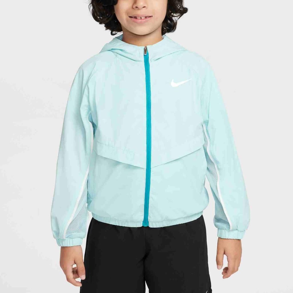 Nike Jacket Fashion Sports Casual Comfortable Hooded Kids Jackets Ice-Blue II3038-474