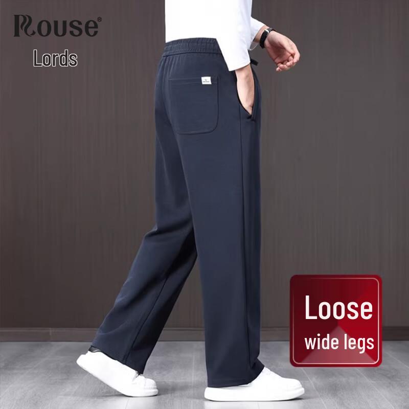 Luozi Men's Spring Autumn Straight-Leg Sport Casual Pants