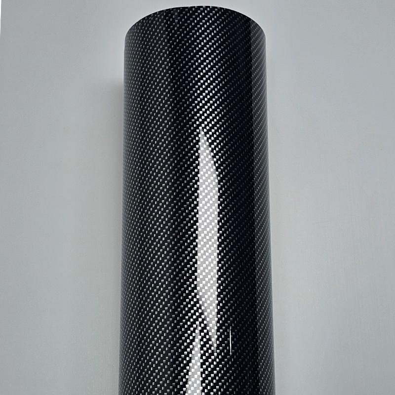 High Glossy Silver Forged Carbon Vinyl Wrap Self Adhesive DIY Styling Car Sticker Decal For Motorcycle Wrapping Car Accessories