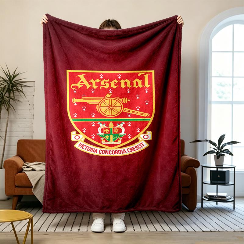 Arsenal Soft and Comfortable Flannel Suitable for Sofas Living Rooms Outdoor Camping Travel and Also Makes a Great Anniversary Gift