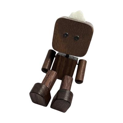 Holz Schwingender Roboterbeine Auto Lufterfrischer Dekorative Figur Für Aromatische Duftdiffusion