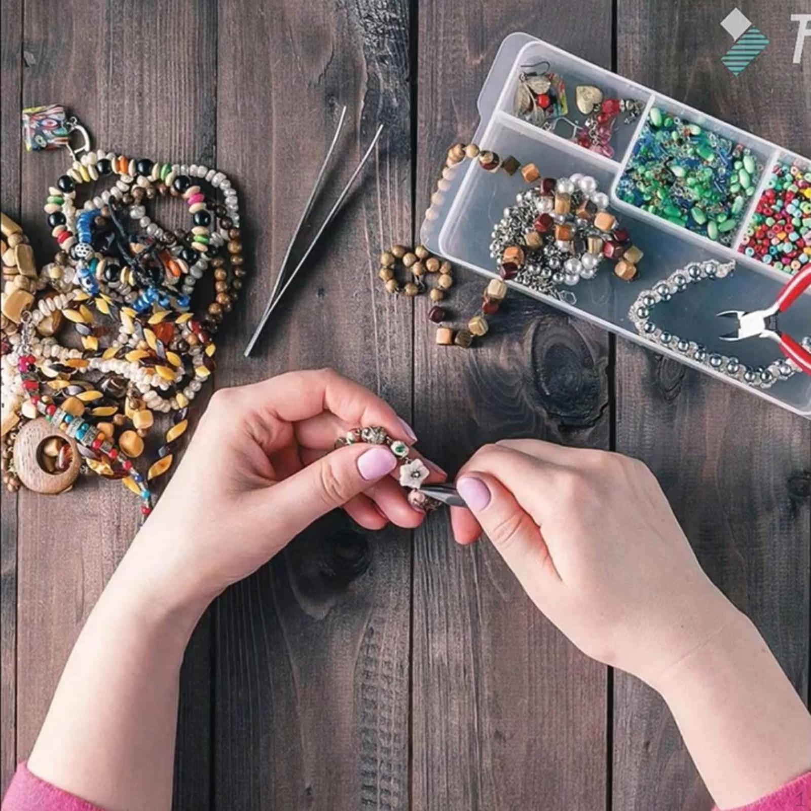 Jewellery Making Tools Set,Jewellery Findings Set with ,Jewellery Pliers for Bracelets,