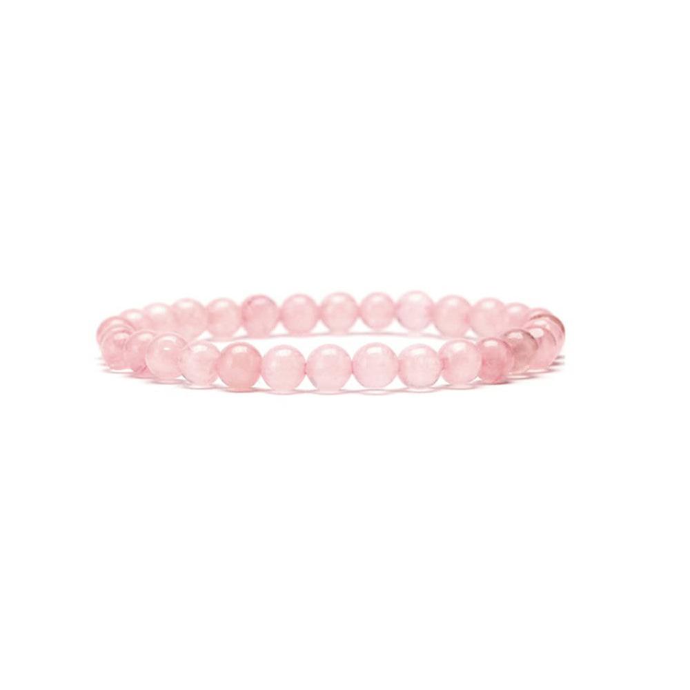 6mm Stone Bead Bracelet for Men and Women, Healing Crystal Stone Round Bead Bracelet Set, Elastic Energy Bracelet