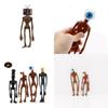 Figurine Sirena Cap Luminos 4 buc PVC Colecționabile Pentru Ornament Cadou Copii