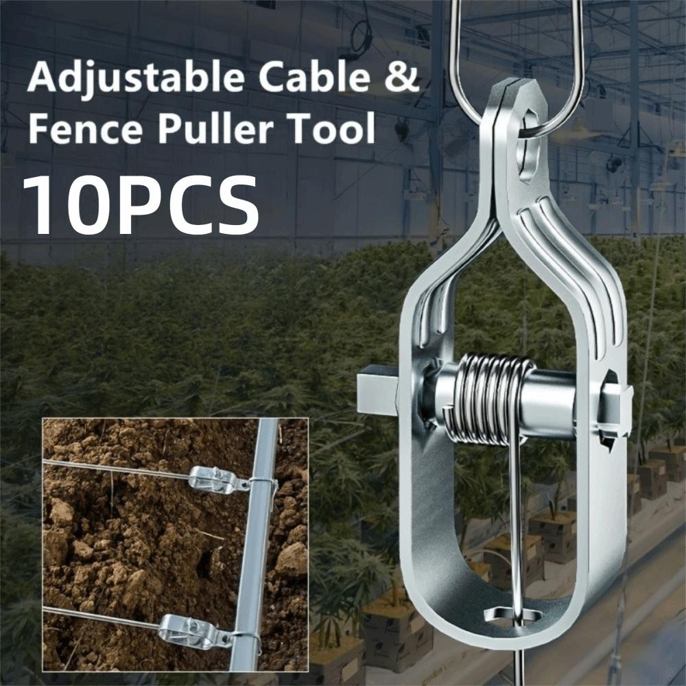 10PCS Steel Wire Rope Wire Tightener Adjustable Electric Fence Tightener Wire Tensioner Kiwi Frame
