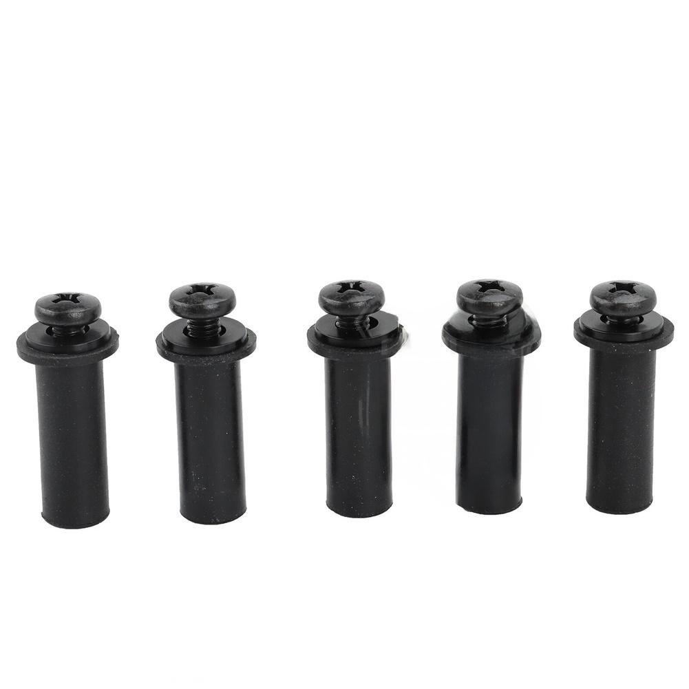 Motorcycle Windshield Mounting Hardware 5pcs Well Nuts Windscreen Screws Bolt Cap Trim Kit for Stable and Secure Installation