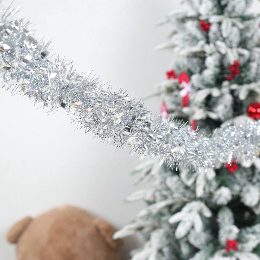 Colorful Strips Christmas Glitter Garland  for Wedding Party Decor Supplies