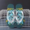 2025 New Men's Rubber Flip-Flops Trendy Anti-Slip Beach Sandals for Summer Casual Non-Slip Slippers Students Lightweight Stylish