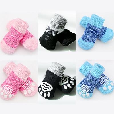 Pet Dog Dog Cat Small Medium and Large Dog Autumn and Winter Warm Elastic Socks Teddy Fadou Pomeranian Shoes Accessories