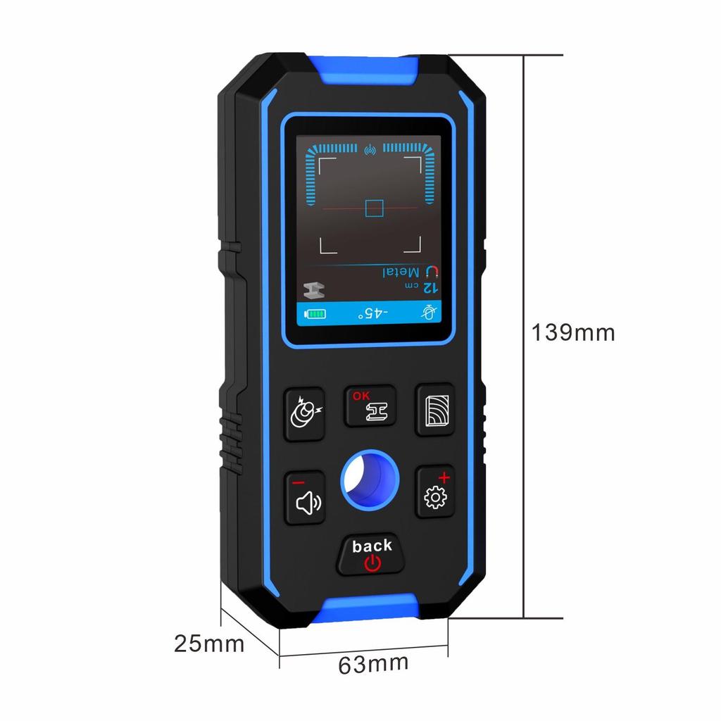 NOYAFA NF-518 Wall Scanner Metal Detector LCD Display Detect Metal Wood AC Live Wire Copper Multifunction Stud Finder
