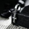 Cross-shaped Earrings with A Retro and Unique Style, Suitable for All Occasions, for Men. High-end and Stylish Ear Pendants.