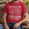 We The People Freedom T-Shirt | Distressed American Flag 250 Years Tee