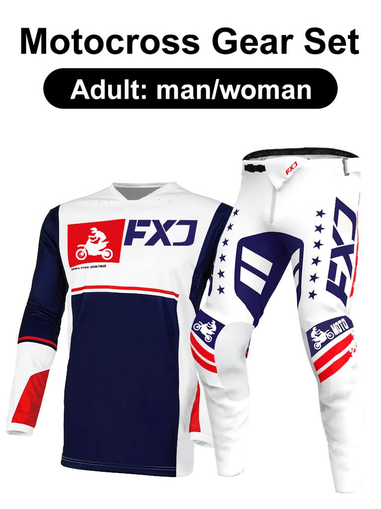 Motocross udstyrssæt Enduro cross Trøje Bukser Sæt Racer Udstyrssæt Off-road Herre Sæt Damebjerg Downhill Motorcykel MX
