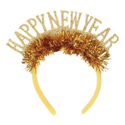 New Year Eve Party Headband for Adult Children Sequined Hairhoop Christmas Party Headdress New Year Festival Hairband