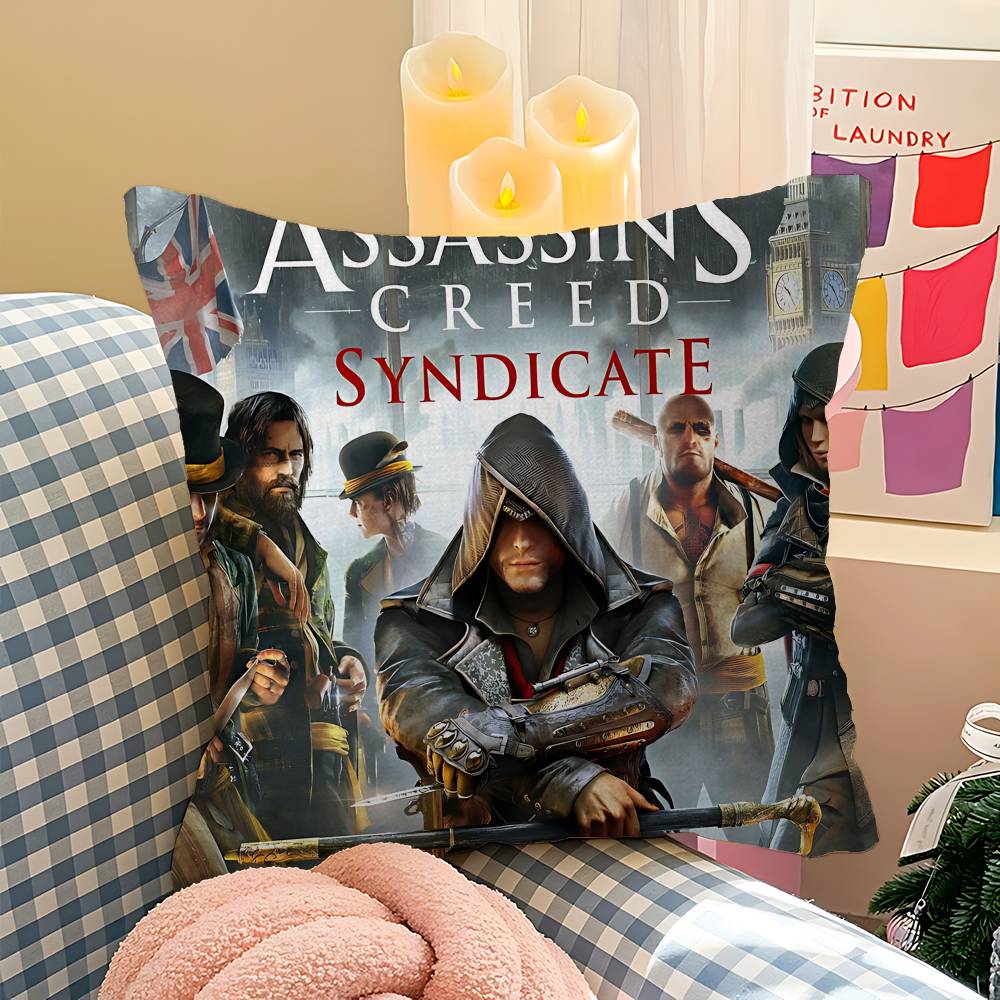 Game Classic A-Assassins Cool C-Creed Cushion Cover Polyester Sofa Cushions Decorative Throw Pillows Home Decoration Pillowcover