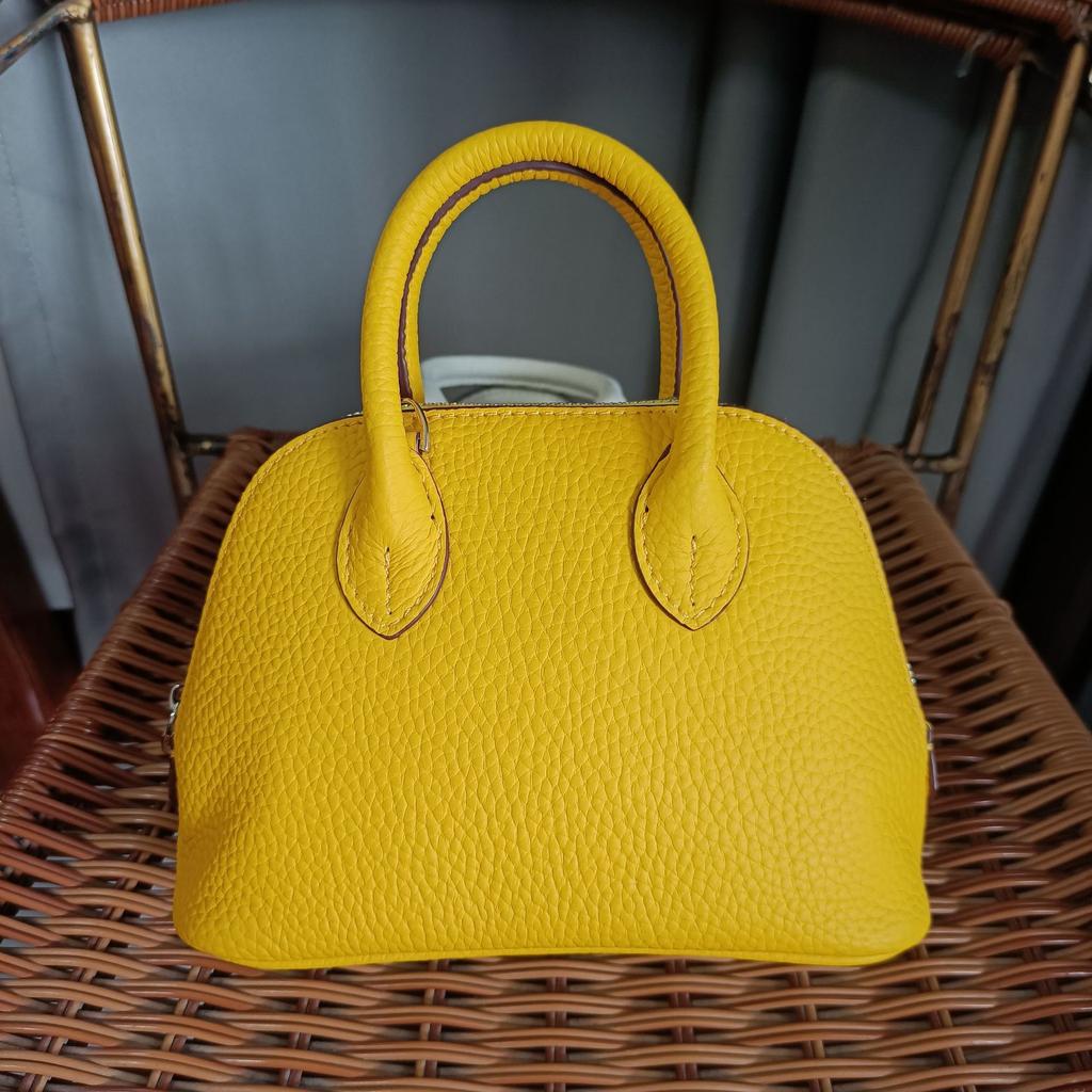 Handheld Crossbody Bowling Bag Neue Bolide Bag Reißverschluss Mini Head Leder Umhängetasche Klassische Shell Bag