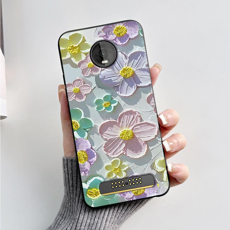For Motorola Moto Z4 Z3 Play Case Cute Cartoon Soft Silicone TPU Cover Phone Case For Moto Z3 Z4 Play MotoZ4 Z4Play Z3Play Funda