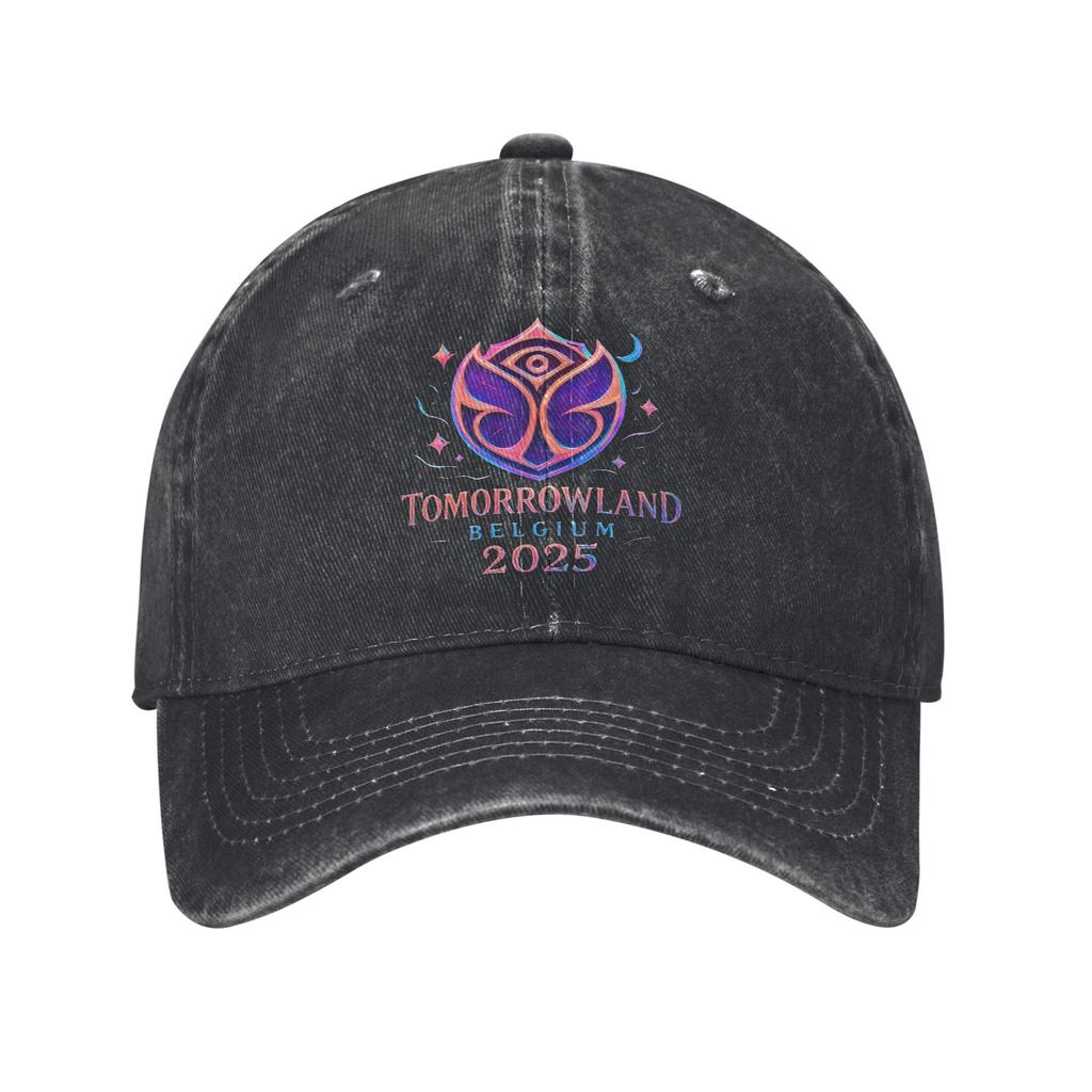 Tomorrowland Belgien 2025 Festivalreise Magisches Futuristisches Festival Logo Lässige Baseballkappe Sommer Trucker-Kappe Snapback-Kappe