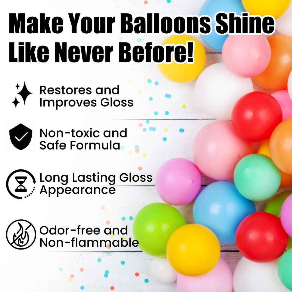 Dowmoo 100ml Balloon Shine Spray – Balloon Gloss Enhancer, Balloon High-Shine Spray, Quick-Drying, Party Decoration Special