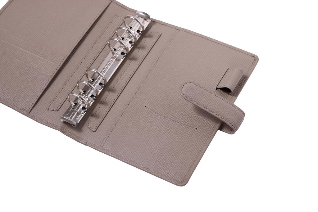 Franklin Planner Gnome Snap Binder, 23mm, Compact, Greige, 86206