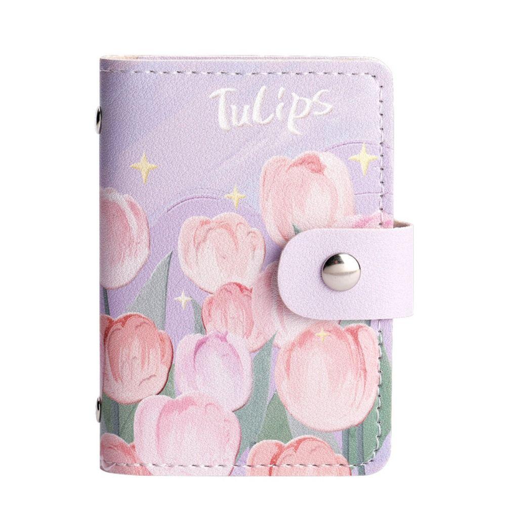 ID Bank Credit Card Oil Painting Card Holders Card Cover Multiple Cards Slots  Women