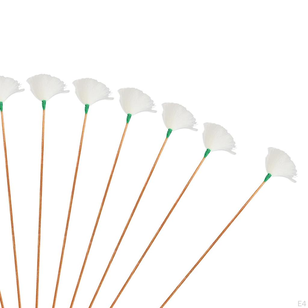 10 Professional Adult Kids Goose Feather Ear Tips / Soft Plug Earwax Remover Cleaning Tool