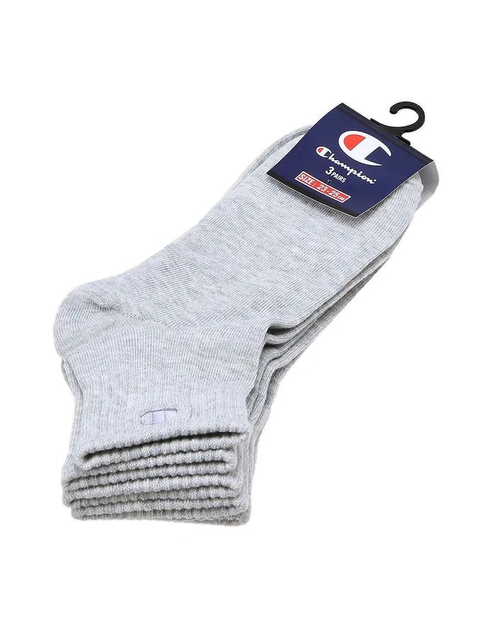 [ASIA] C Logo Quarter-Length Socks 3-Pair Set (Women's) (NORMAL GREY) CKSS3F464G2