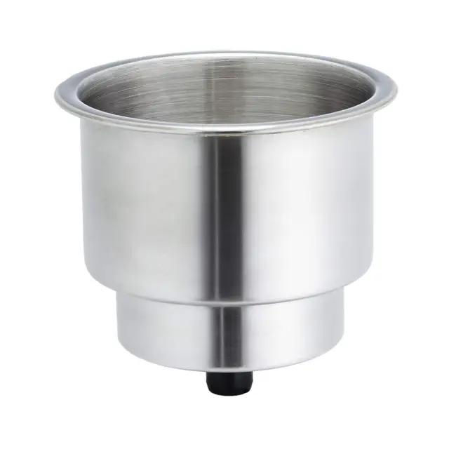 Stainless Steel Cup Holder Marine Boat RV Water Drink Bottle Rustproof Polished All Over Top Polished for Yacht Boat Cup Hold